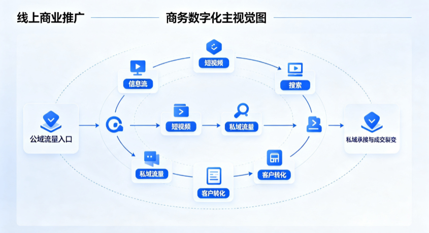 山阴县线上商业推广怎么做？全域流量闭环搭建与低成本转化实战指南